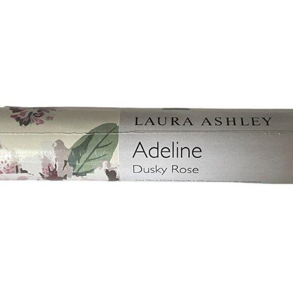 Laura Ashley Wallpaper Adeline Dusky Rose Floral Roll More Available NEW - Picture 3 of 7